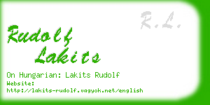 rudolf lakits business card